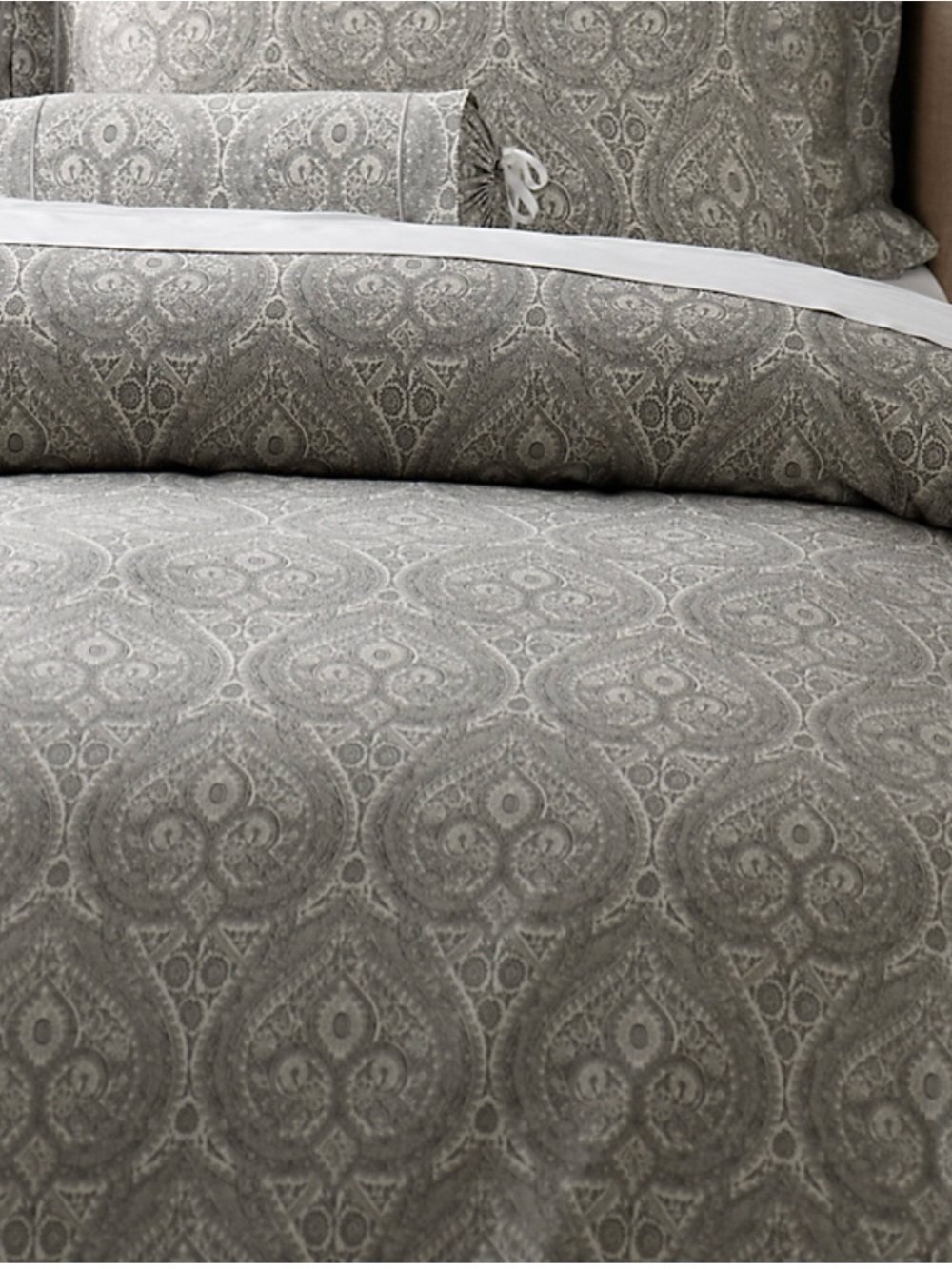 RESTORATION HARDWARE Italian Cypress Paisley Duvet Cover 100% Cotton Queen Italy